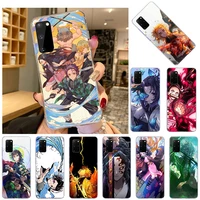 soft tpu phone case for samsung galaxy s21 ultra s20 fe 5g s10 lite s10e s8 s9 plus s7 kimetsu no yaiba anime demon slayer cover