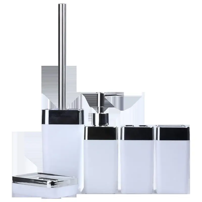 5 шт./компл. набор аксессуаров для ванной чашки держатель зубной щетки мыльница