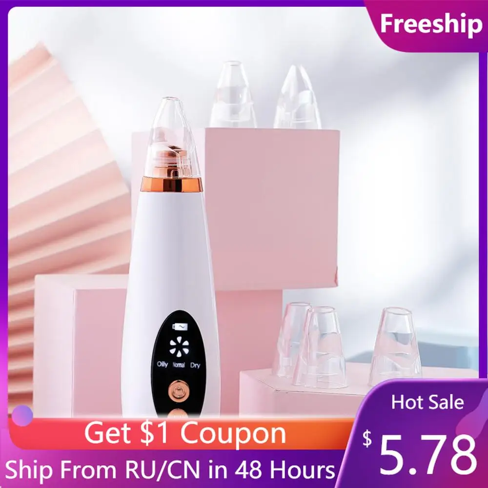 

Ultrasonic Facial Skin Scrubber Instrument Black Head Remove Face Ion Deep Face Cleaning Peeling Blackhead Remover Skin Care Kit