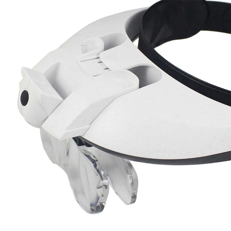 

Headband Magnifying Glass with LED Light Head Wearing Loupe Headband Magnifier LED Light Head Loupe Reading Magnifier