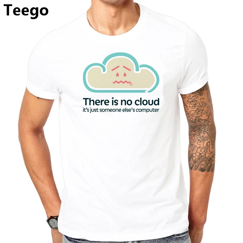 Печать футболка дизайн Нет облако приталенные 2017 мужские мужская продажа онлайн