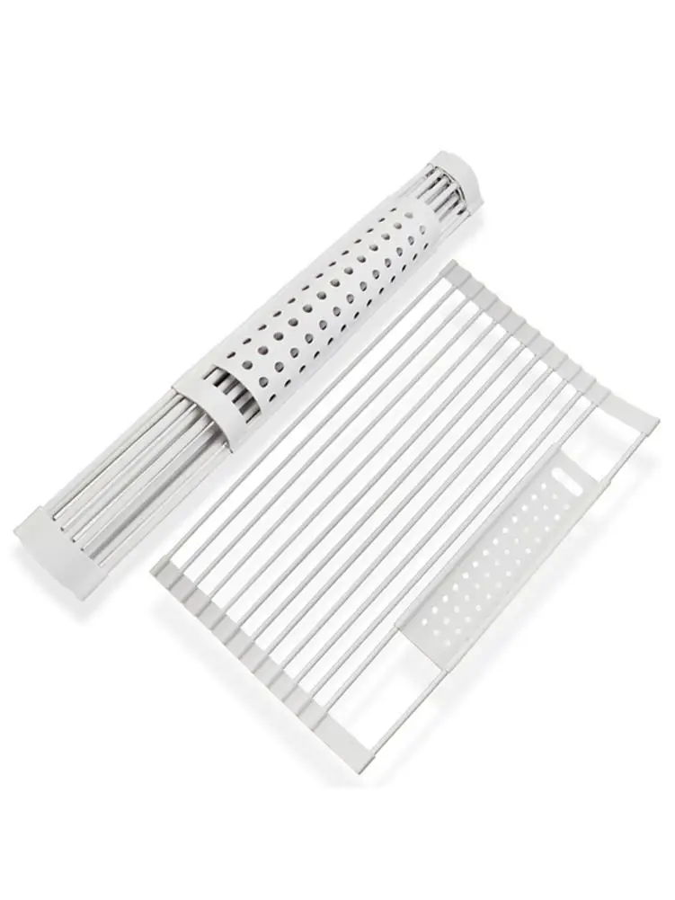 

Стойка для кухонной раковины, сушилка для посуды, складная кухонная полка из нержавеющей стали