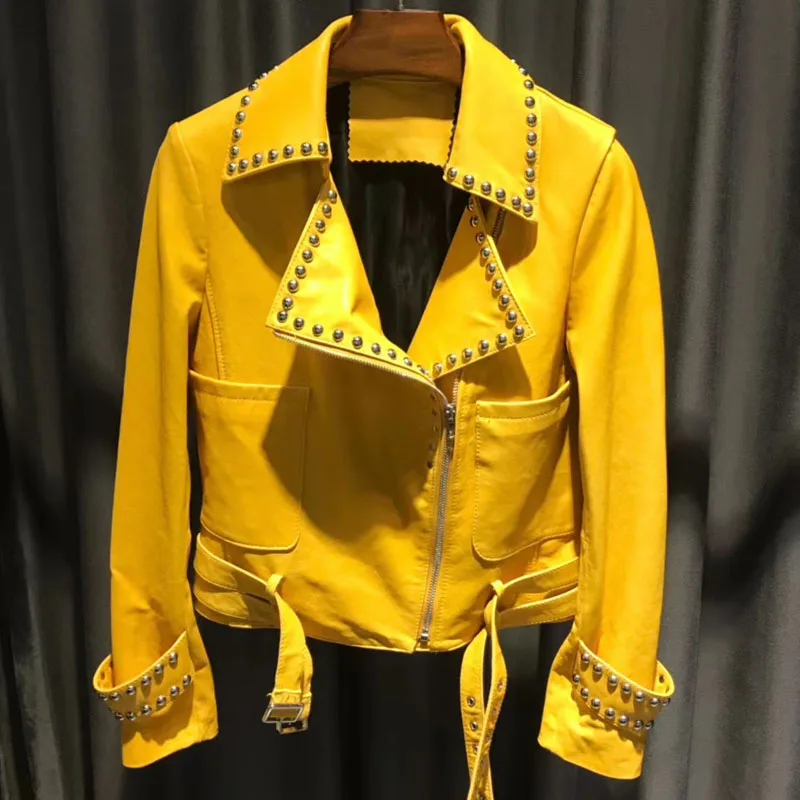 Женская кожаная куртка жакет из натуральной овечьей шкуры | одежда