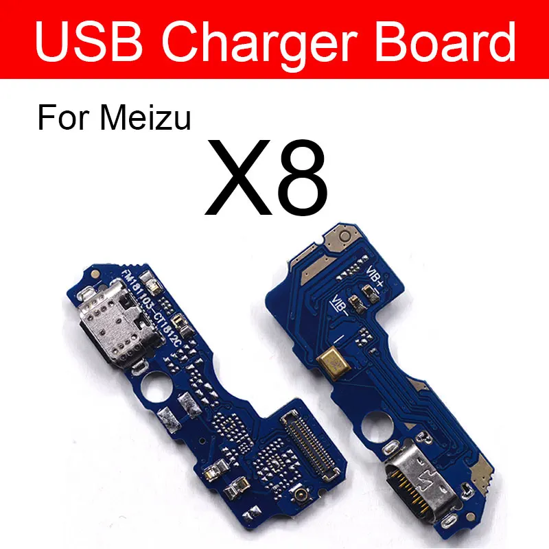 Плата с зарядным портом для зарядного устройства Meizu V8 USB-разъем микрофоном