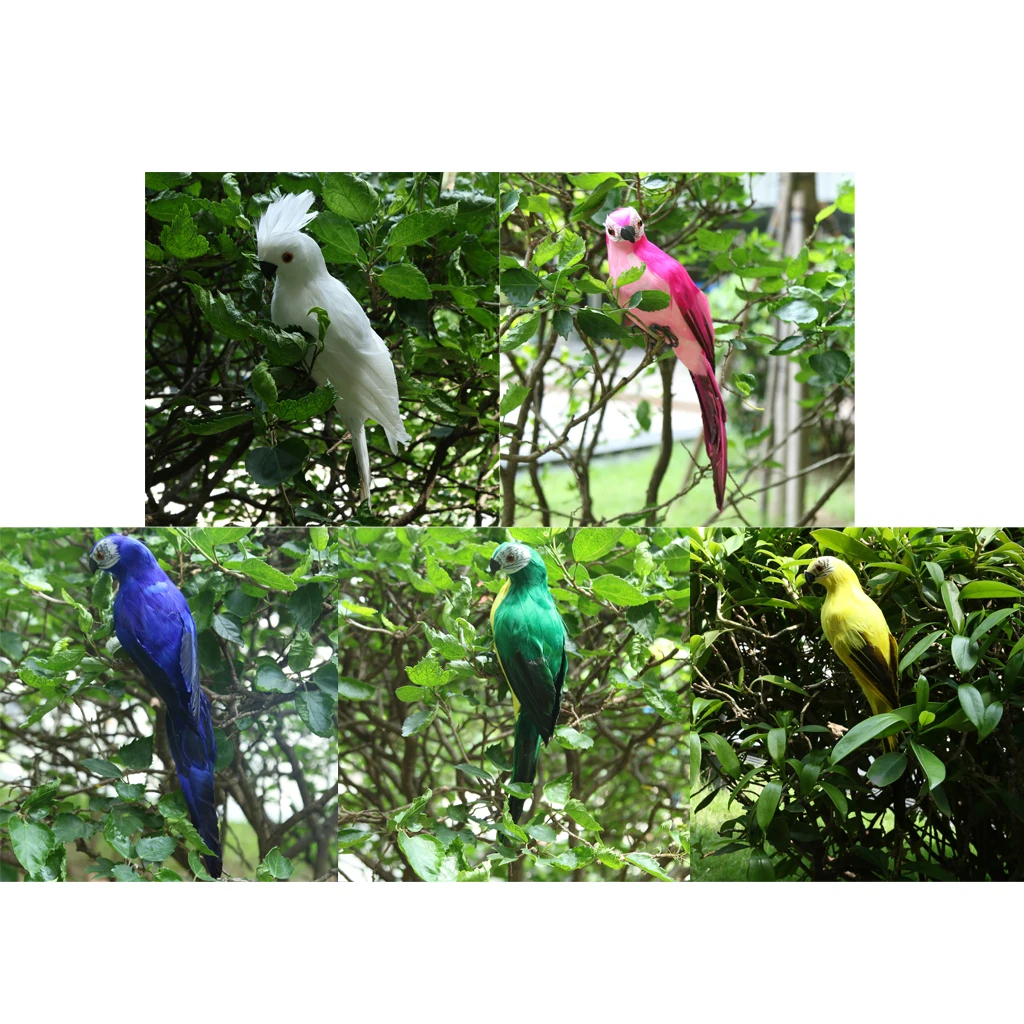 Набор из 5 реалистичных фигурок Ара Попугай реалистичные птицы орнамент