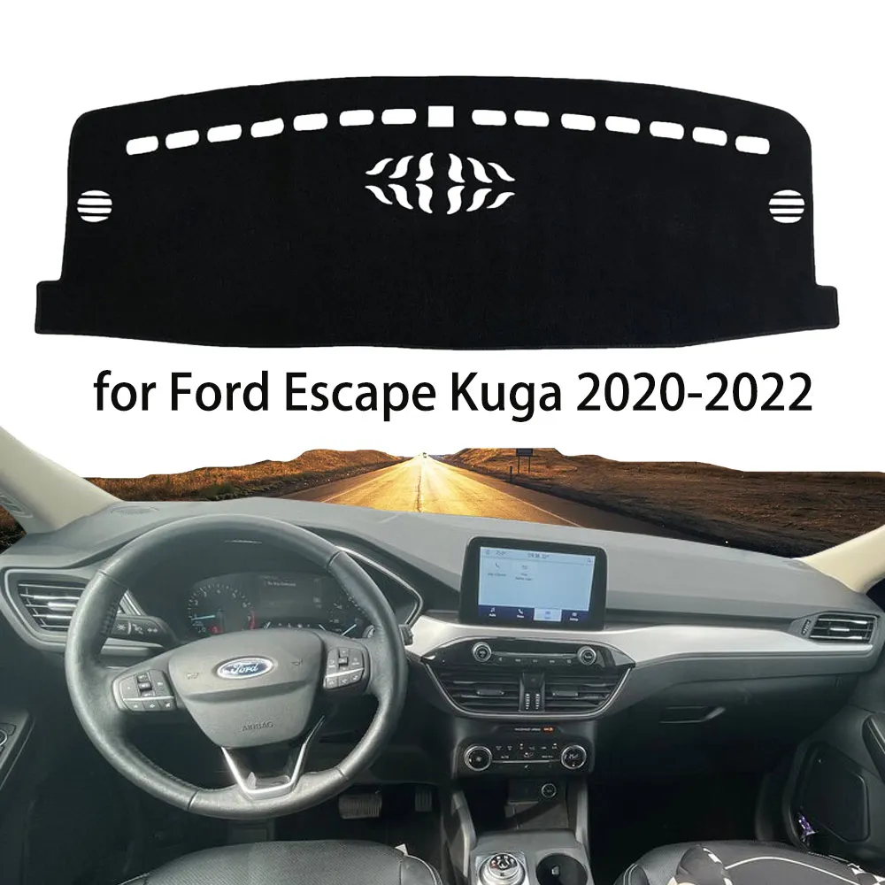 

Коврик для приборной панели автомобиля, затеняющий чехол, Солнцезащитный коврик, защита от фотосвета для Ford Escape Kuga MK4 2020 2021 2022, аксессуары