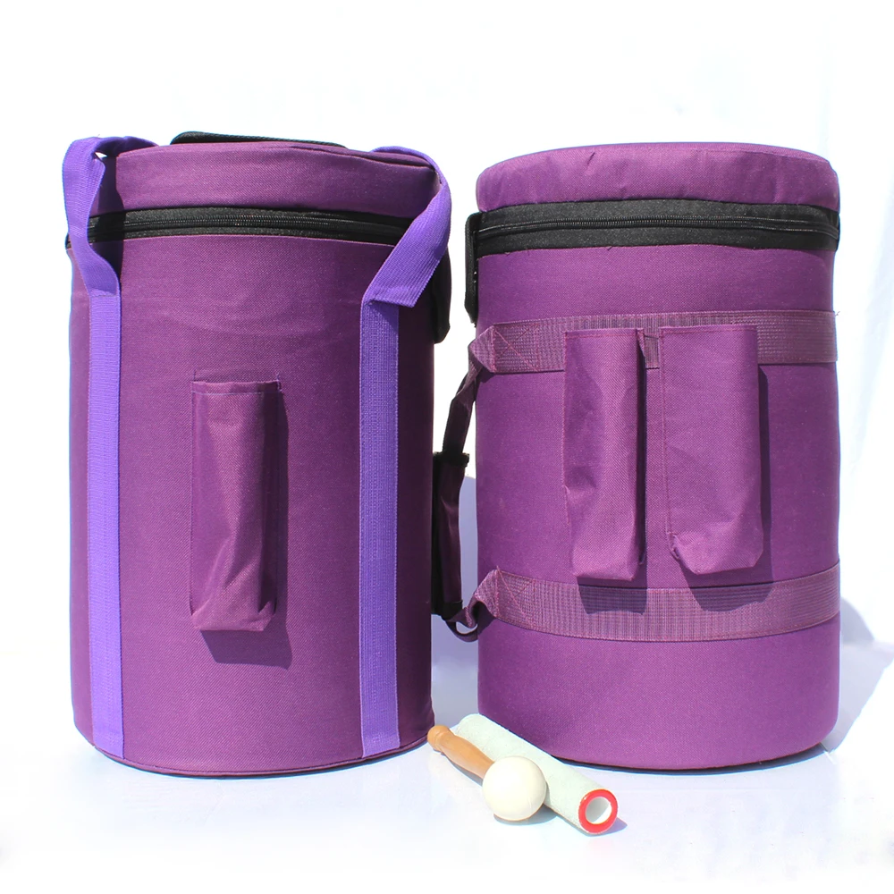 Фиолетовая Сумка для переноски 7 8 дюймов ручная Хрустальная Поющая миска с