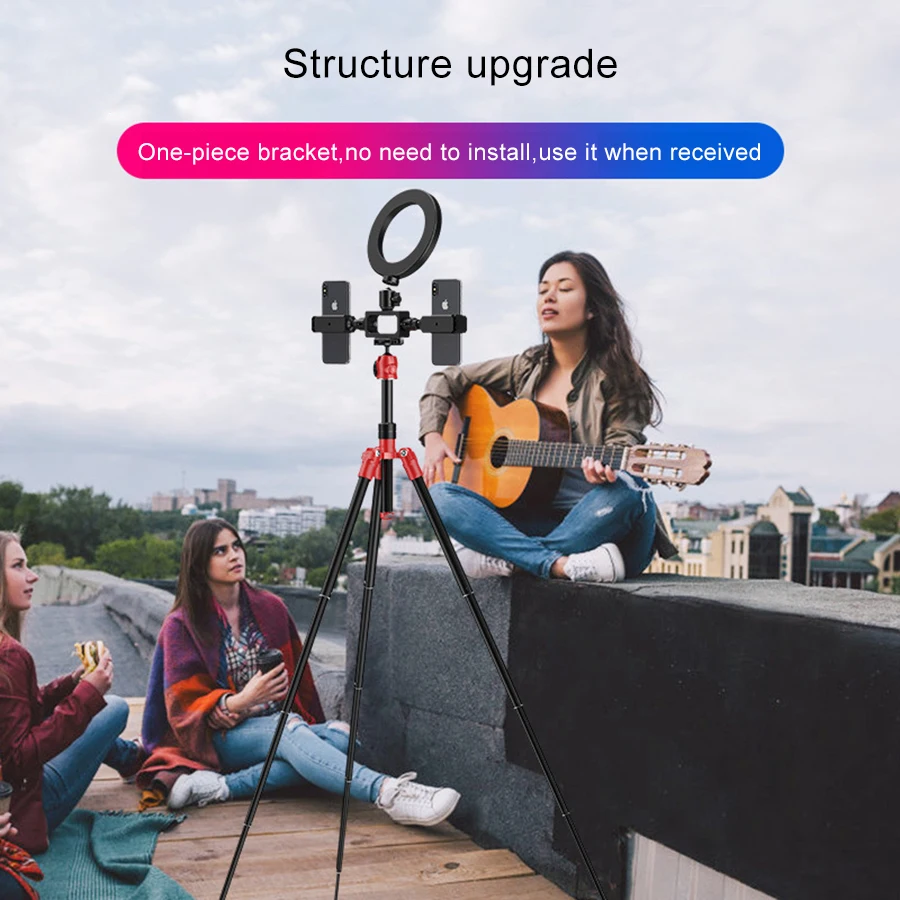 MAMEN селфи палка светодиодный кольцевой светильник беспроводной Bluetooth штатив