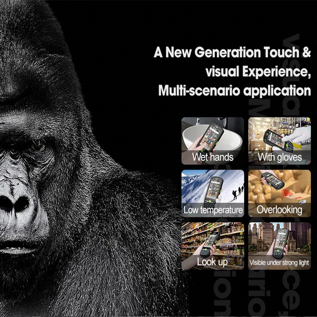 Handheld Android 9.0 Rugged PDA 2D Barcodes Scanner 4G WiFi Handheld