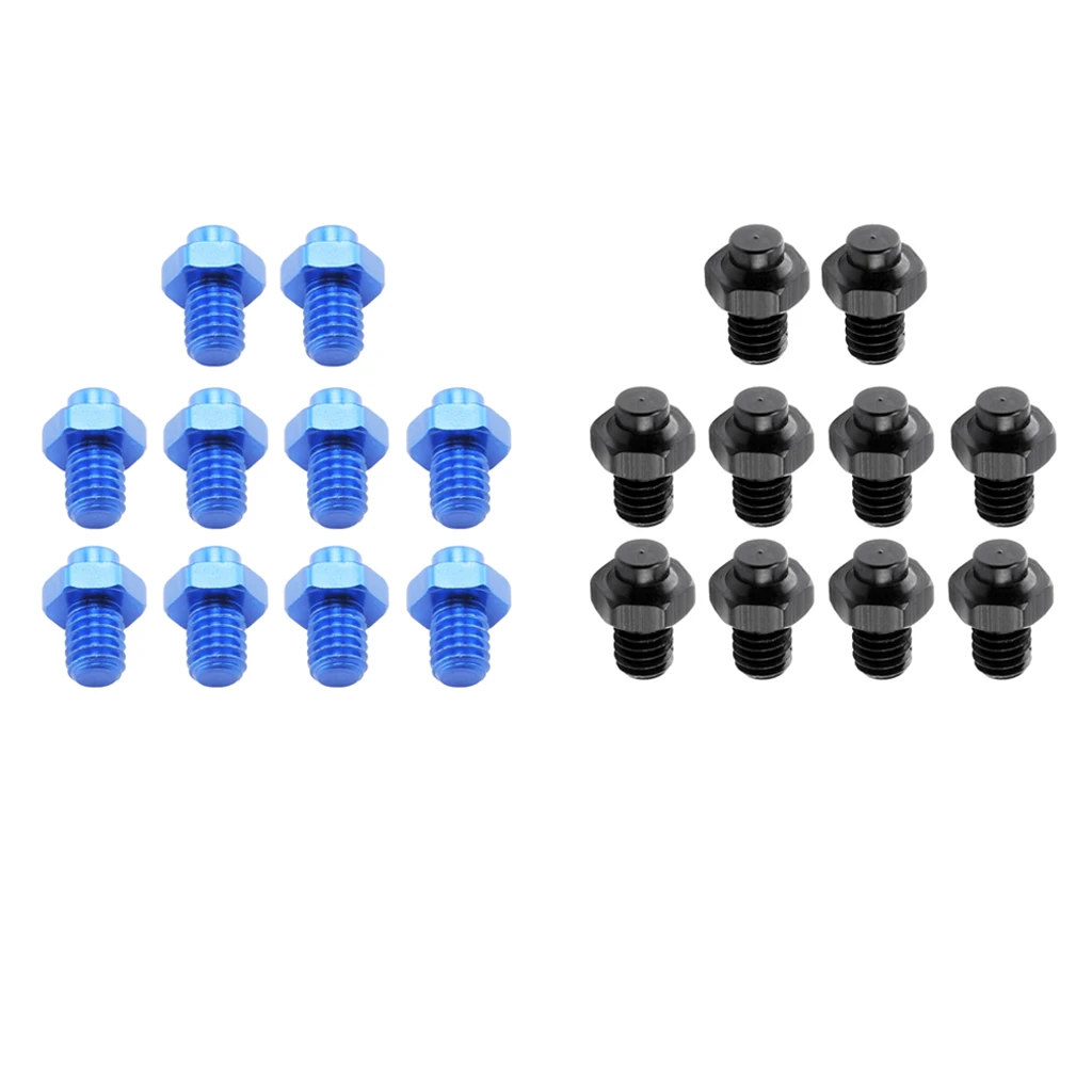 

Винты для педали велосипеда, 20 шт., фиксированные шпильки для педали горного велосипеда, противоскользящие, черные и синие