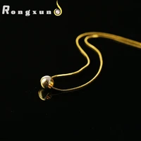 rongxun 2021 new fashion dainty kpop gold necklace color goth cat eye pendant chain for female jewelry girl gift