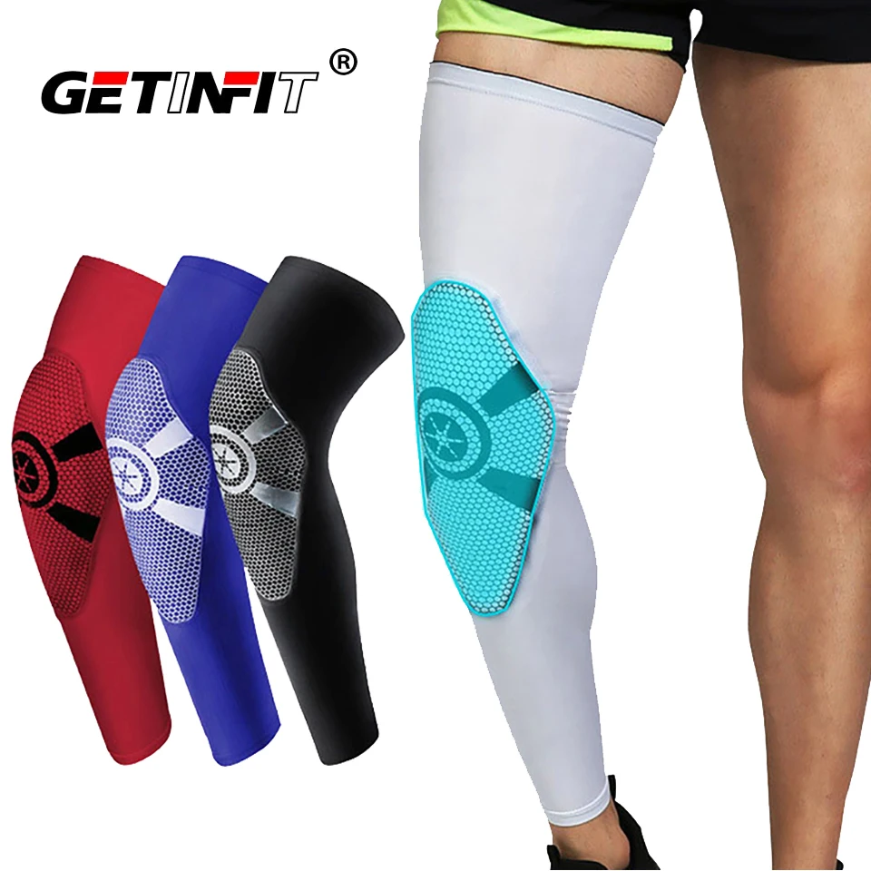 

Getinfit 1 шт. спортивные наколенники для ног для бега, фитнеса, поддержка колена, защитная накладка, защитный наколенник, баскетбольный эластичный бандаж