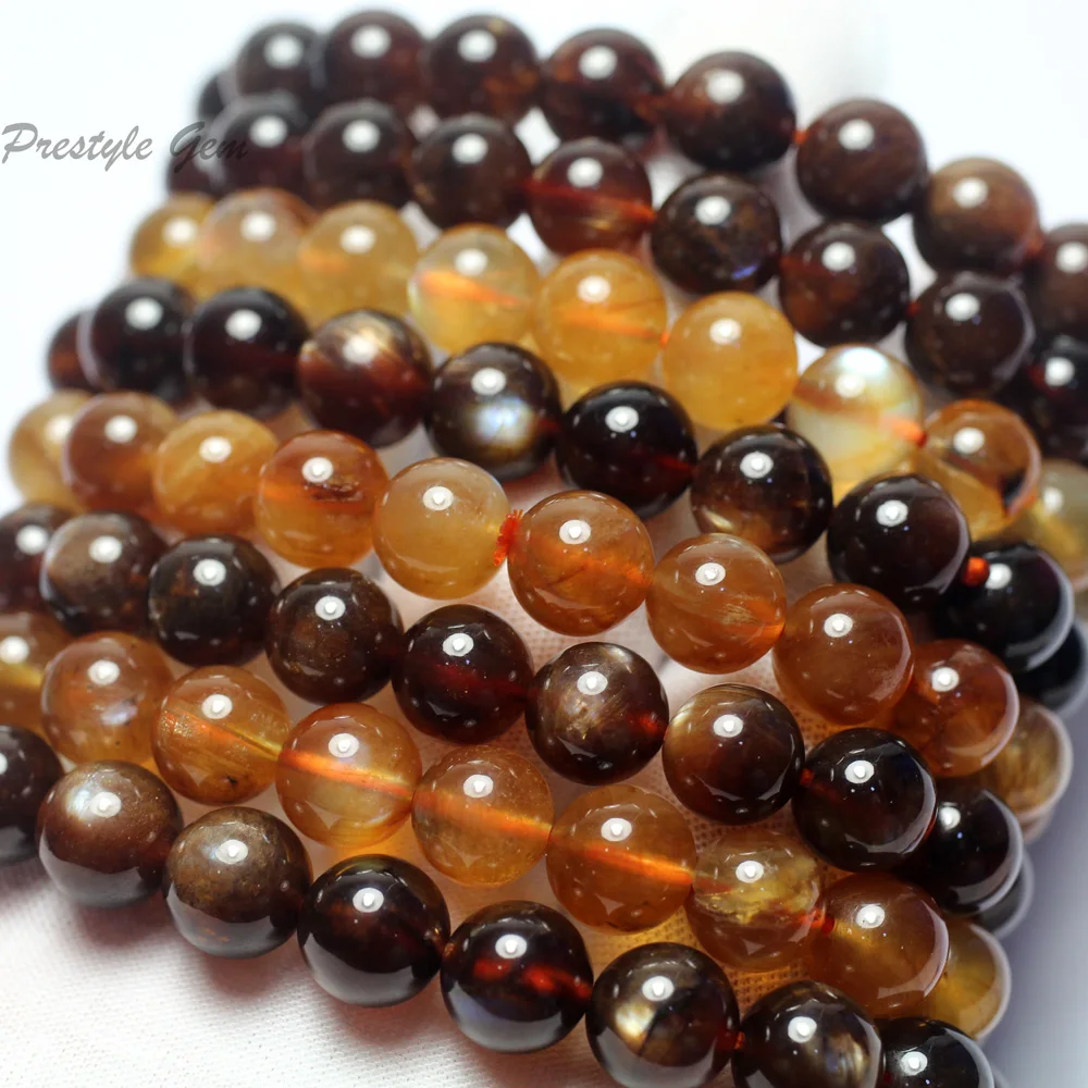 

Meihan (1 браслет) 9-10 мм 11-12 мм натуральный ААА класс андроизиновый камень Гладкие Круглые свободные бусины Стандартный Подарок