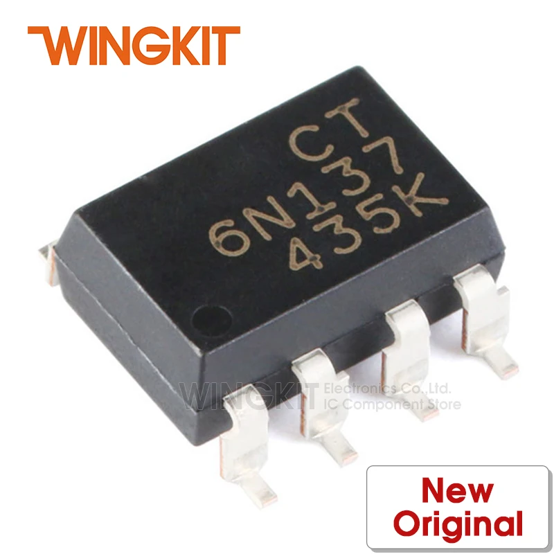 5 шт. 6N137S(T1) SMD8 6N137S 6N137 SMD-8 10 Мбит/с высокоскоростной логический ворот оптопара/CT6N137 |