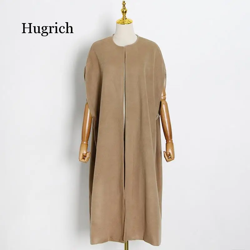 2021 зимняя новая модная футболка в французском ретро-накидка без Рукавов Твид из