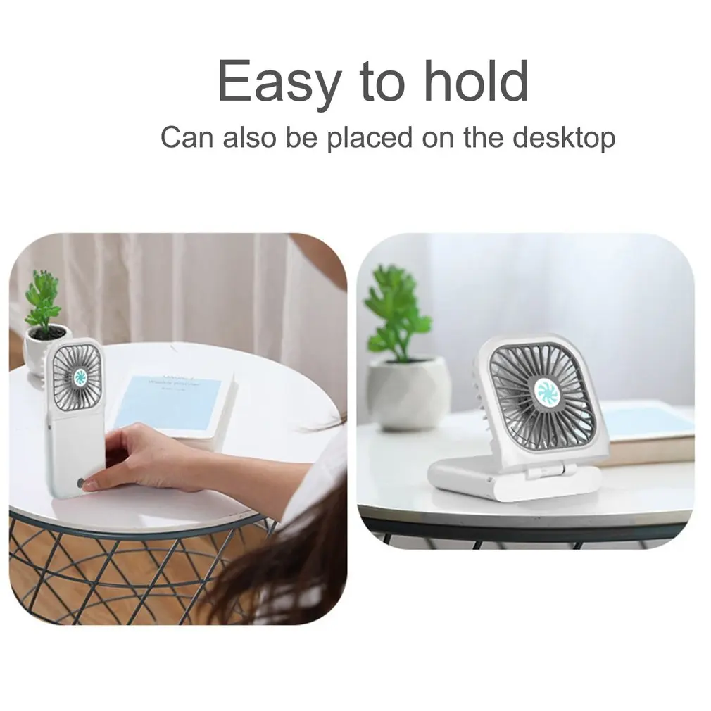 Portable Mini Fan Handheld Home Office Desk Speed Adjustable USB Rechargeable Air Cooler Outdoor Travel | Инструменты