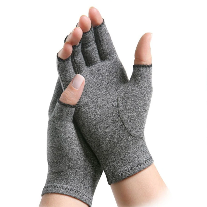 

1Pair Compression Arthritis Gloves Premium Arthritic Joint Pain Relief Hand Gloves Therapy Open Fingers Riding Breathable Gloves