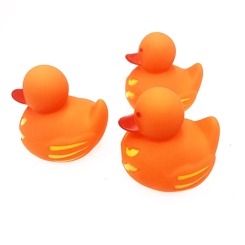 Детская водяная игрушка для ванны милый мини 5 см оранжевые утки на Хэллоуин Джек