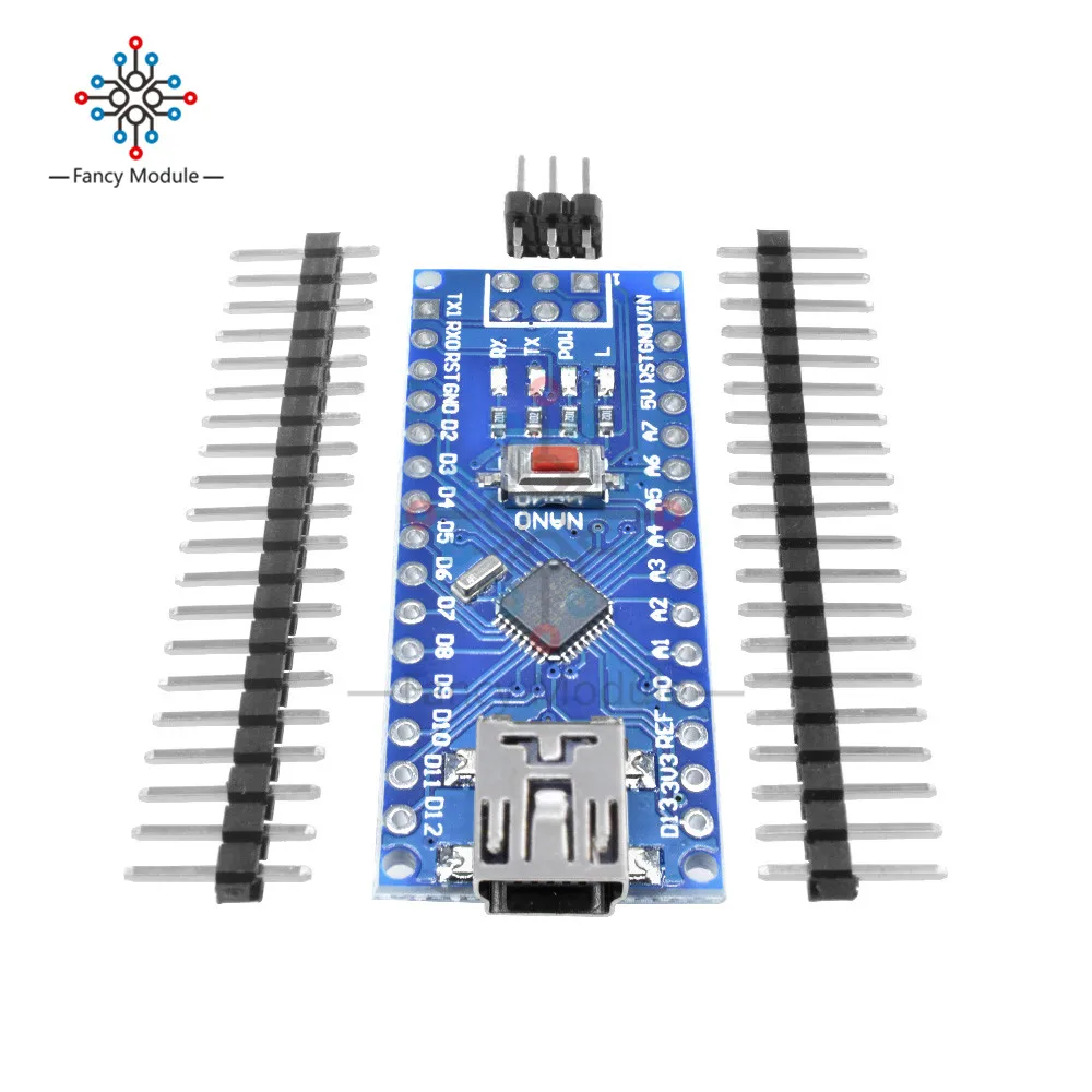 Мини USB CH340 Nano 3 0 ATmega328P плата контроллера совместима с Arduino драйвер V3.0 ATmega328 (без