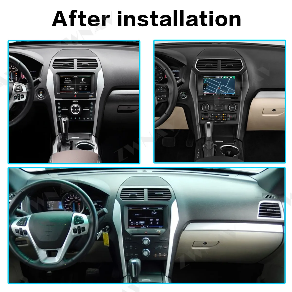 Tesla стиль шесть ядер CPU PX6 автомобильный мультимедийный плеер для Ford Explorer 2011 +