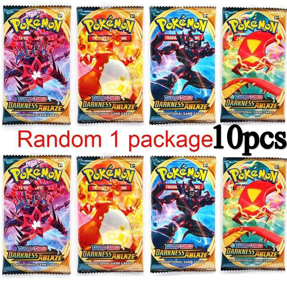 Cartas de Pok&eacute;mon de Sun Moon Evolution, 10 Uds., caja brillante coleccionable, potenciador de intercambio, Pokemon Francaise/Ingl&eacute;s/Espa&ntilde;ol-3