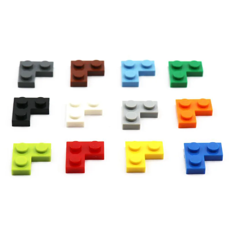 Новейшая пластина 2x2 угловые строительные блоки детали игрушки для