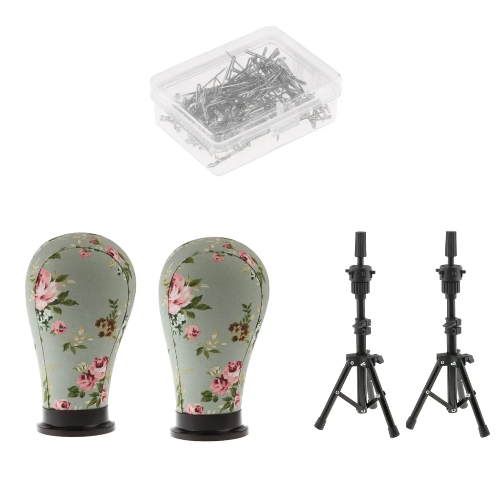 Манекен пробкового холста блок Держатель головки СТЕНД Т шпильки парик делая