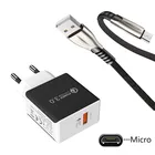 Кабель для быстрой зарядки Vivo Z5x S1 QC 3,0 USB, кабель Micro USB для Samsung Galaxy A10 A5 2016 A7 2018 Huawei Y5 Y7 2019 7A Honor 8X