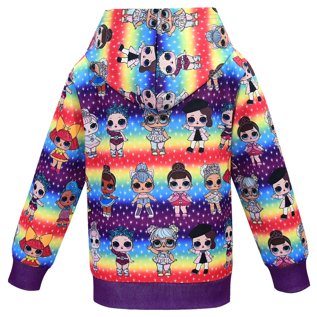 Новинка 2019 года куртка на молнии с изображением куклы из мультфильма сюрприз в