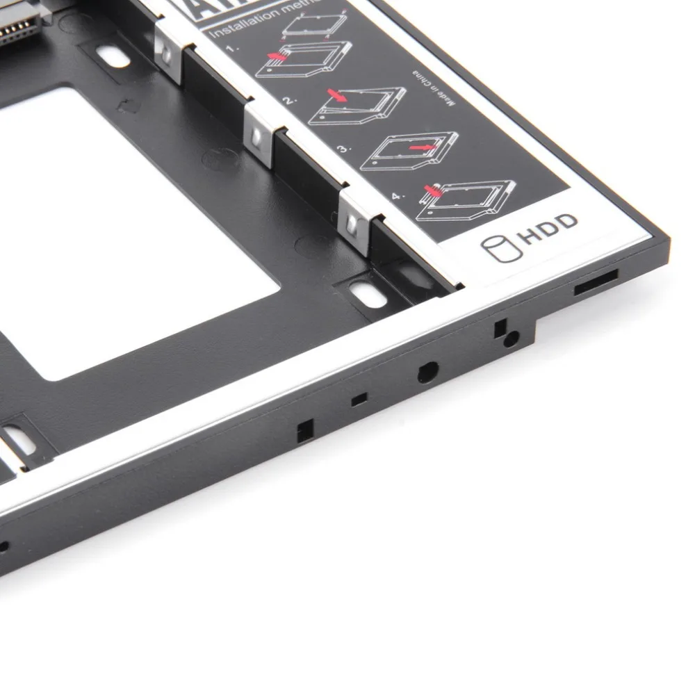 Universal 2.5 2nd 9.5mm Ssd Hd SATA Hard Disk Drive HDD Caddy Adapter Bay For Cd Dvd Rom Optical | Электроника