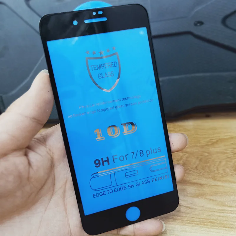 

10D Tempered Glass on For iPhone XS MAX XR Full Cover Screen Protector For iPhone 11 Pro MAX 6 7 8 plus Curved Protective Film