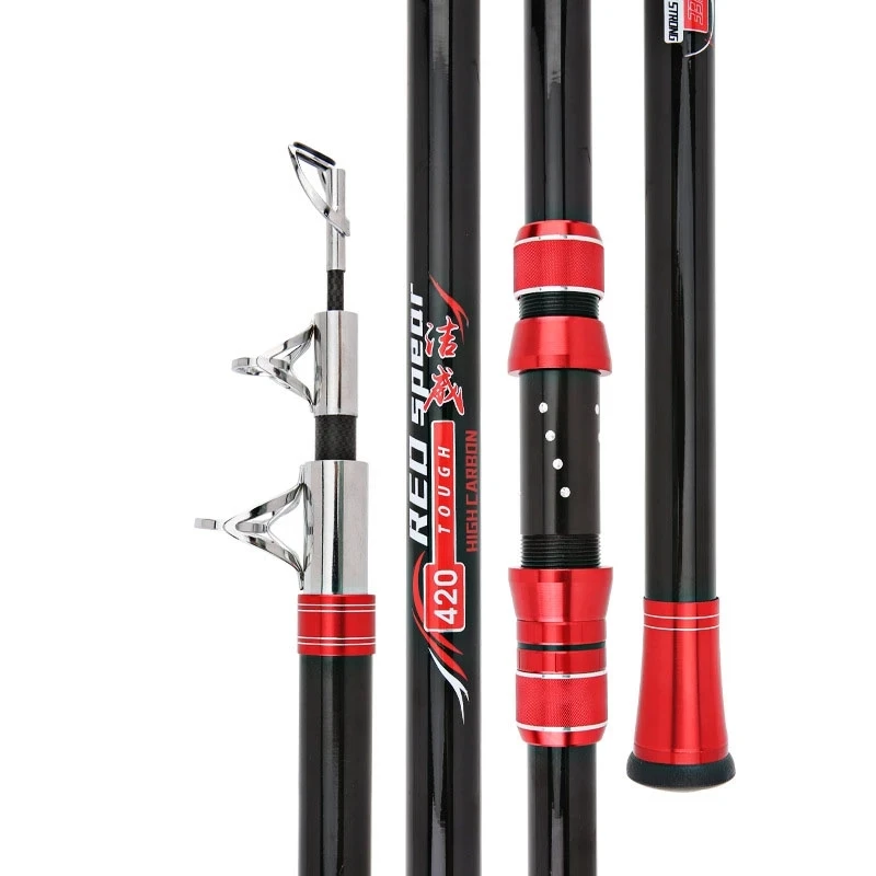 

Sea Fishing Rod Telescopic Carbon Fiber Sea Fishing Pole Spinning Rod 2.1m-4.5m Fishing Rod for Freshwater Saltwater Inshore