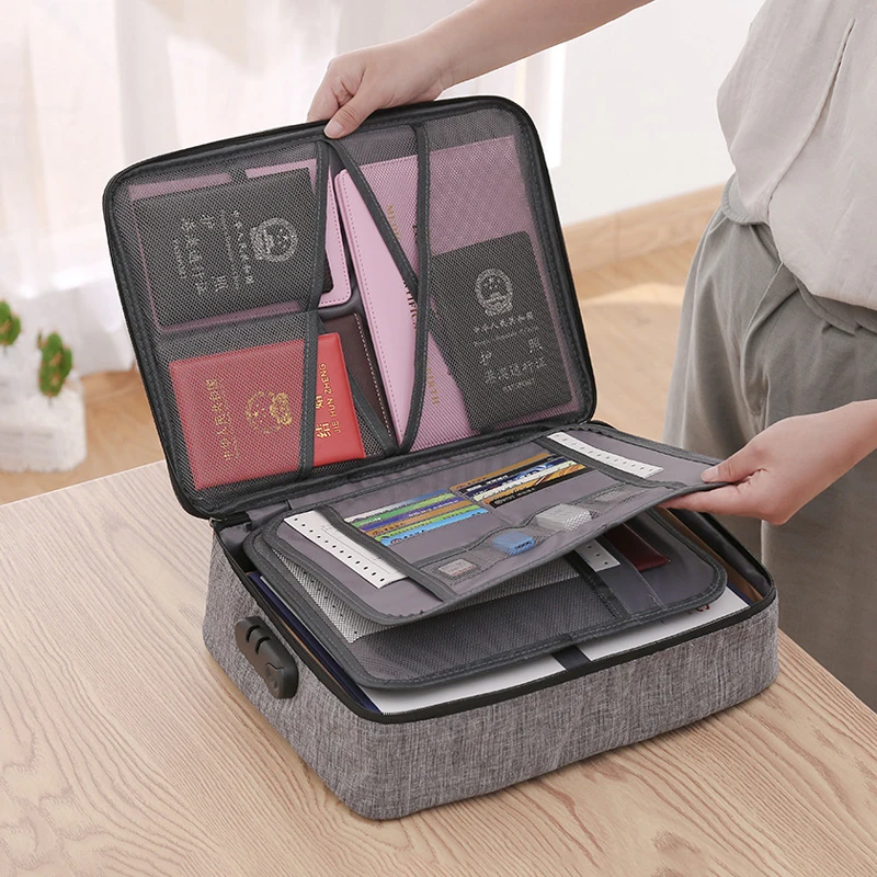 

Document Storage Bag Box Household Household Multi-Layer Large Capacity Multi-Function Box Storage Bag Organizer Household