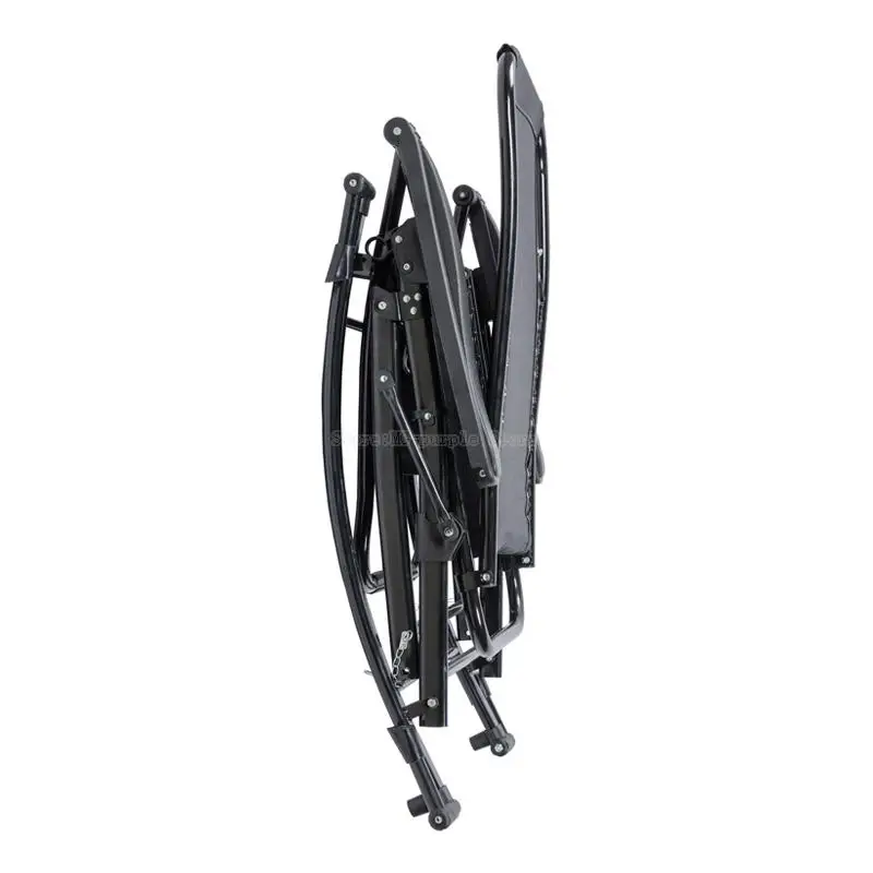 Портативное складное кресло качалка комфортное расслабляющее с подушкой из