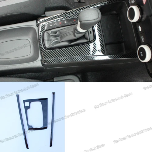 Lsrtw2017 углеродное волокно abs Автомобильная панель переключения передач для honda fit