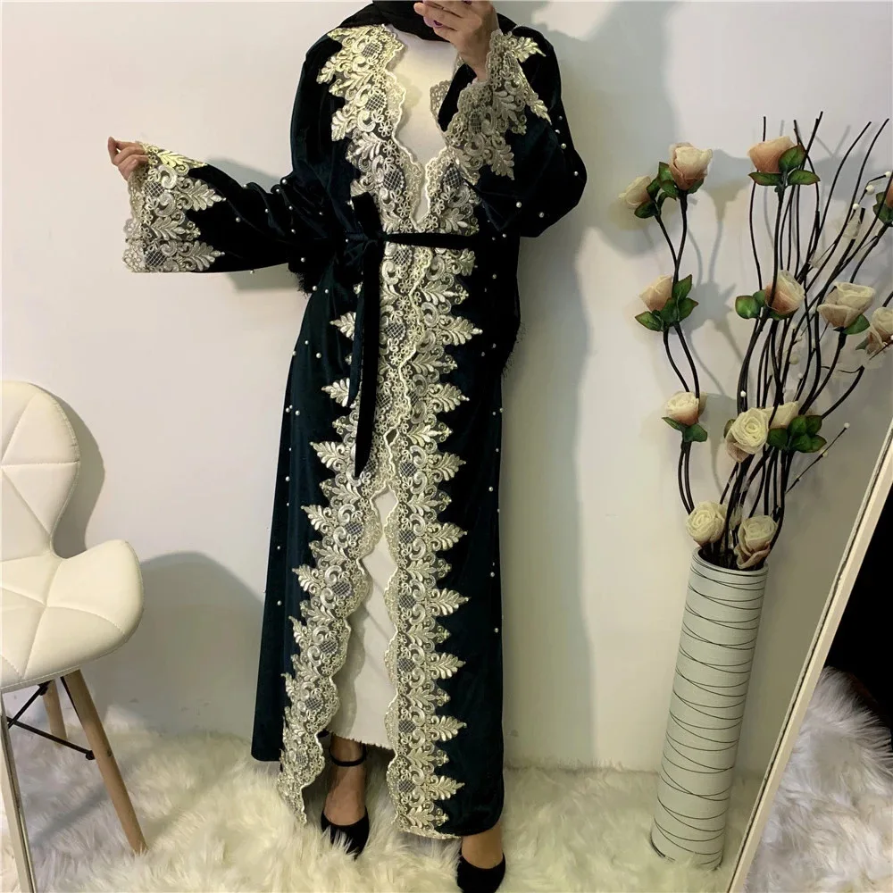 Кафтан Дубай Абая кимоно кардиган мусульманский хиджаб платье Турецкая