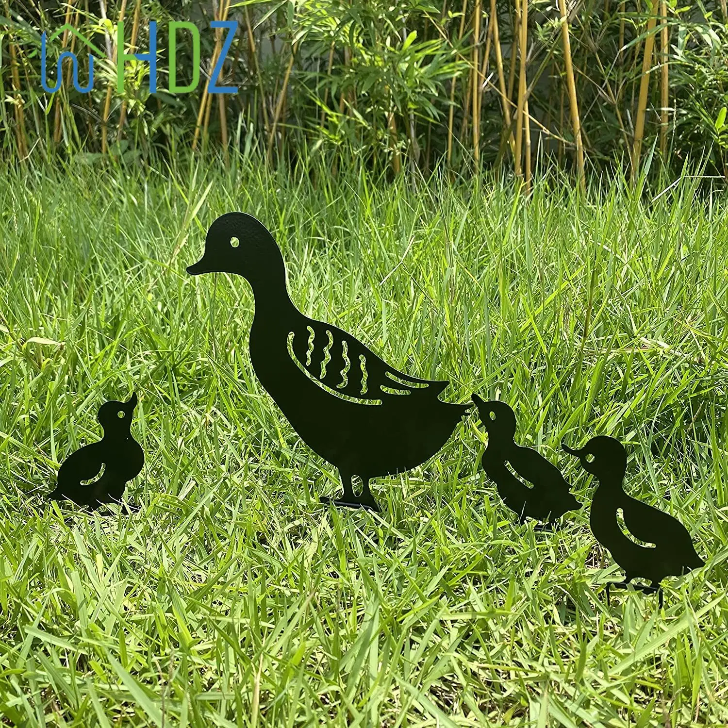 

Set of 4 Metal Garden Duck Decoration,Ducks Family Garden Stakes,Iron Animals Shaped Yard Decor Outdoor