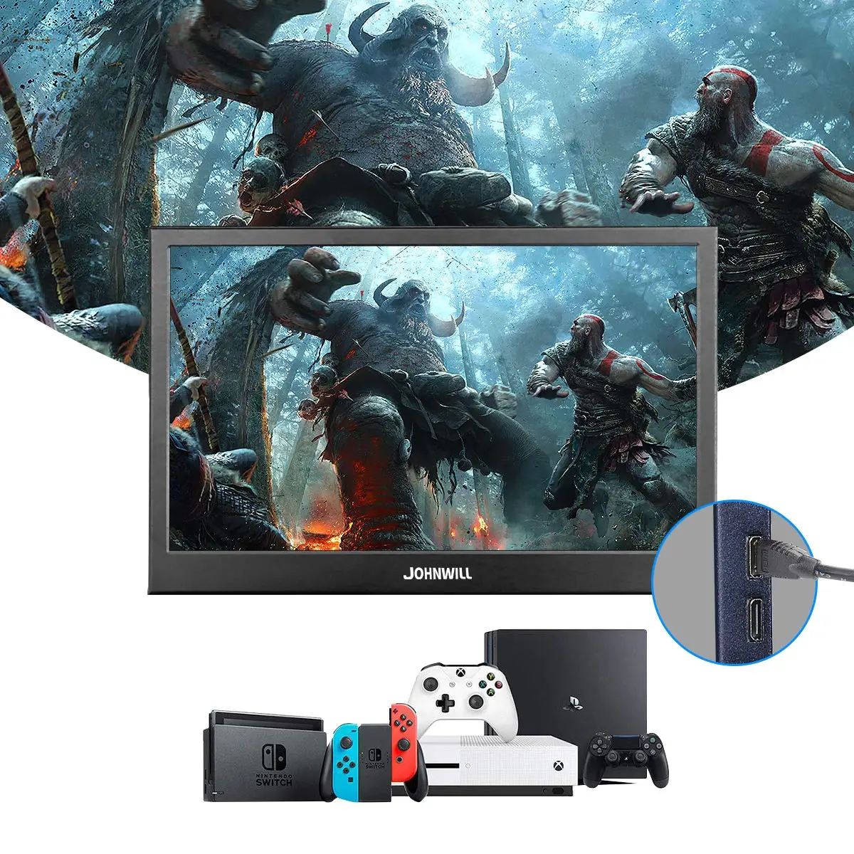10 1 дюймов 2K сенсорный Экран Портативный игровой монитор ПК 2560x1600 ips LED ЖК дисплей