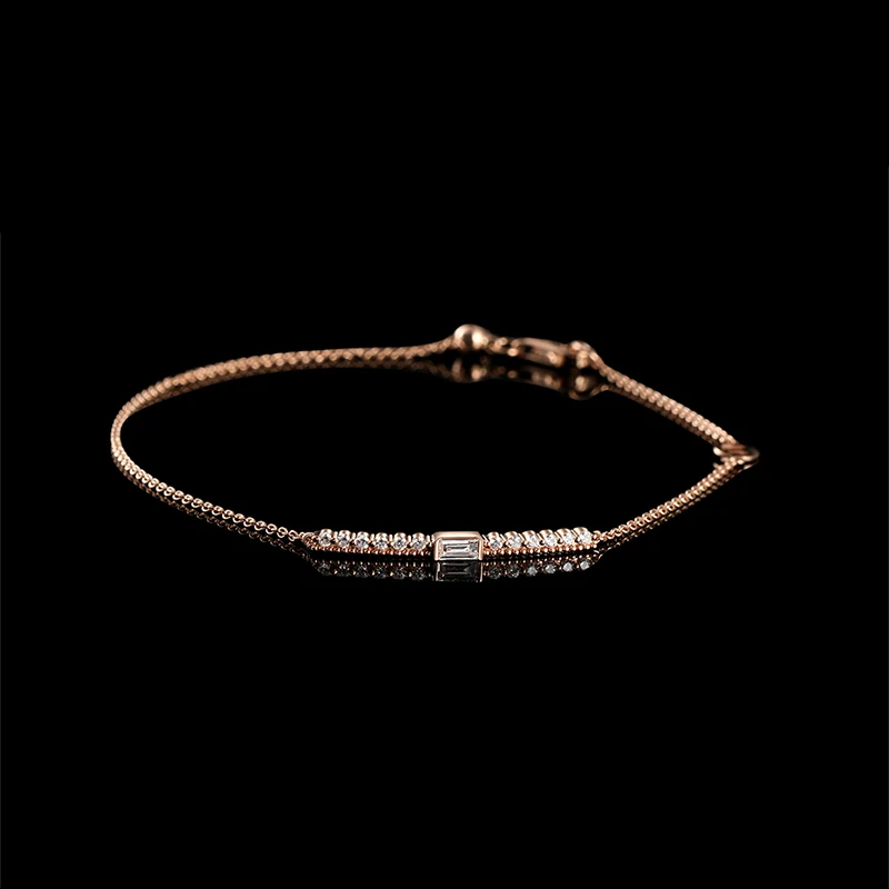 

2021 Fashion Jewelry SWA New Dia Distinct Line Set Rose Gold Exquisite Line Decoration Crystal Wild Woman Jewelry Romantic Gift