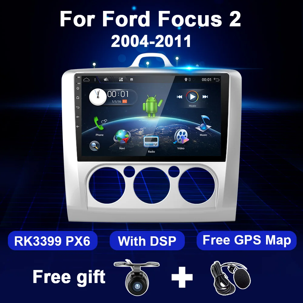 DSP 2G + 32G Android автомобильный Радио Мультимедийный видео плеер аудио стерео