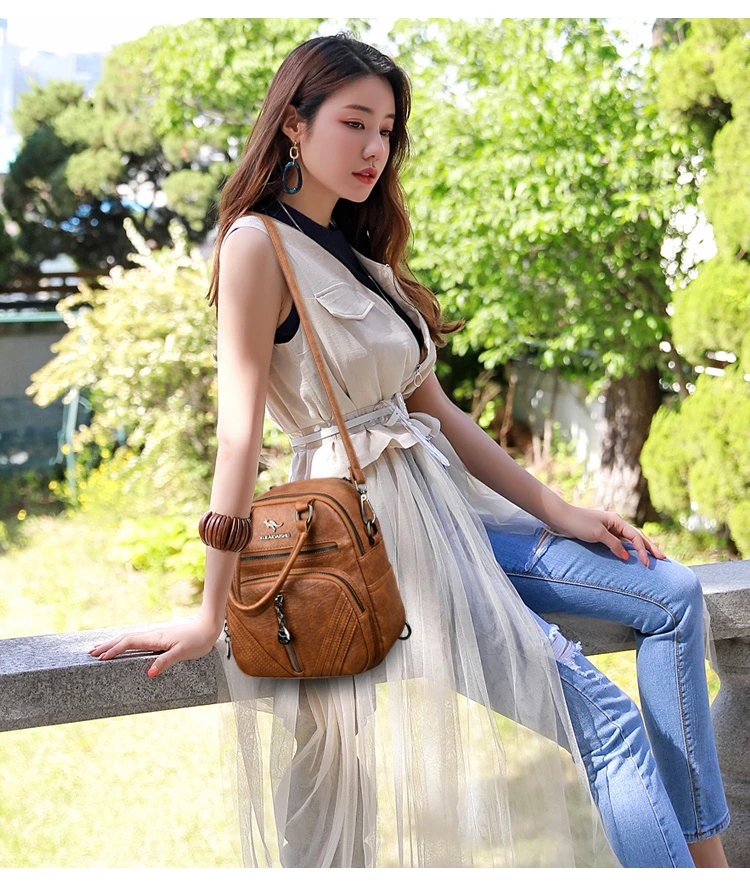 2020 Маленький Многофункциональный роскошный кожаный рюкзак для девочек Sac A Dos