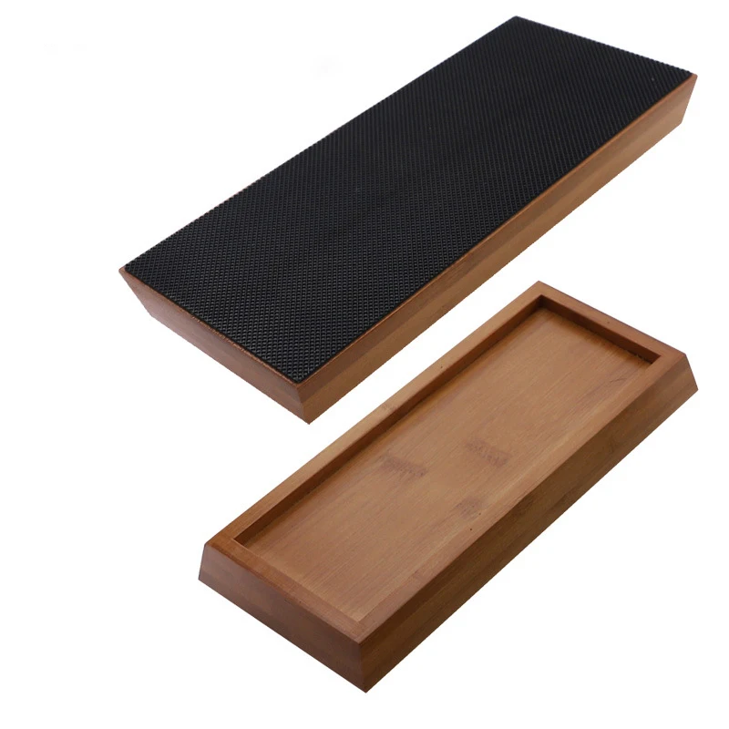 

Premium Whetstone Knife Sharpening Stone 2 Side Grit 1000/6000 Best White Corundum Waterstone NonSlip Bamboo Base Angle Guide
