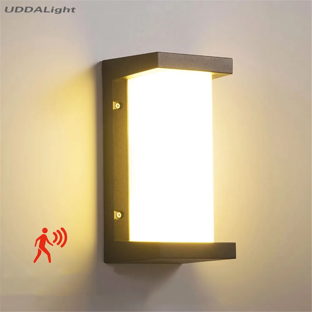 Датчик светильник на открытом воздухе 10w Уличный настенный светильник|Уличные