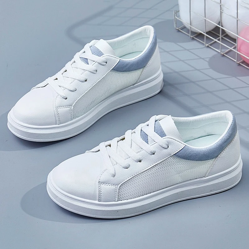 

Women Sneakers 2021 Women Casual Shoes Flats platform Fashion Summer Shoes For Woman Fashion Breathable Mesh White Women Shoes