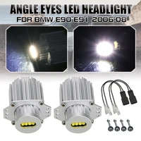 2 pieces of car modified light angel eyes led headlight marker bulbs are trouble free suitable for bmw e90 e91 06 08parts