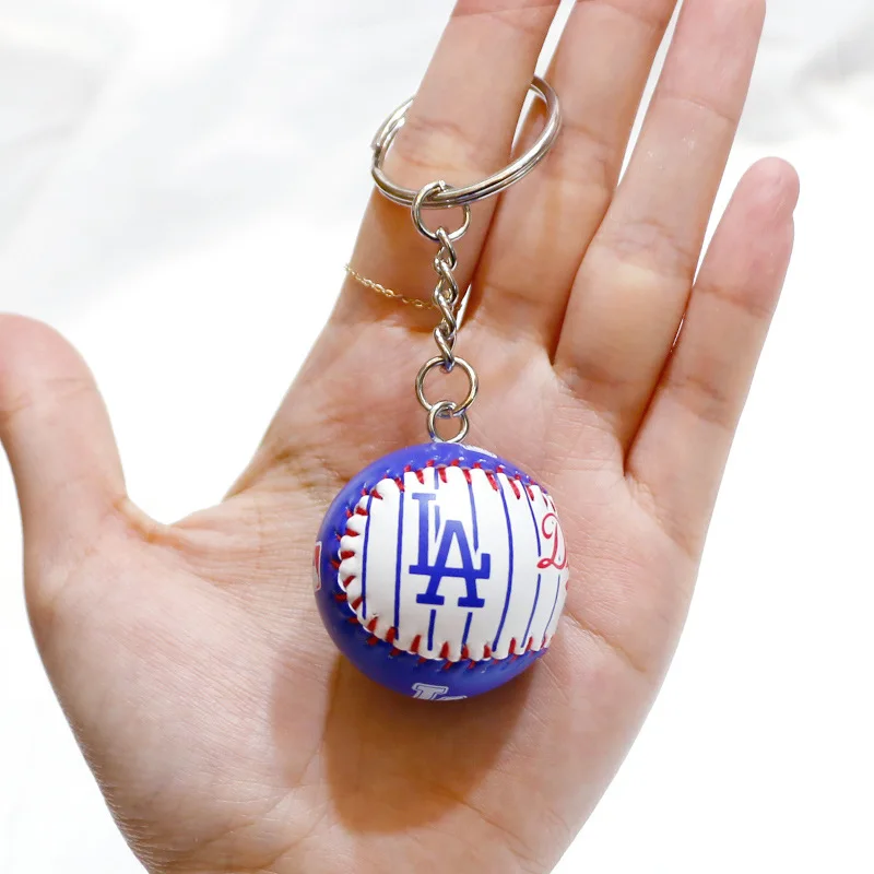 

Baseball Keychain Pendant MLB New York Yankees NY Fashion Brand Ornaments LA Dodgers Bag Ornaments