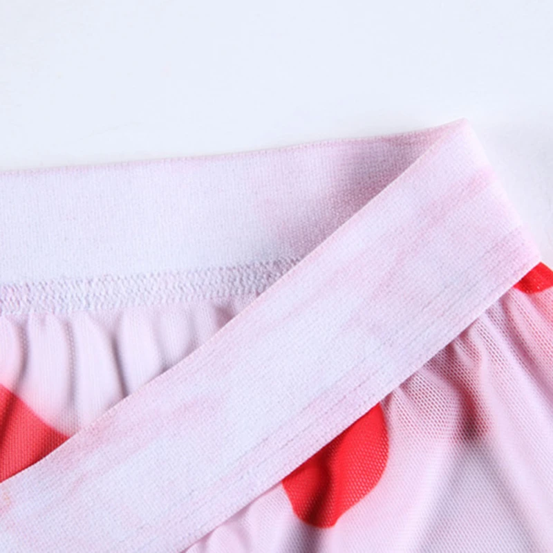 

Men's Underwear New Sexy Hot Red Lip Mesh Love Low Waist Nylon Soft And Comfortable Breathable Fashion Casual Daily Boxer