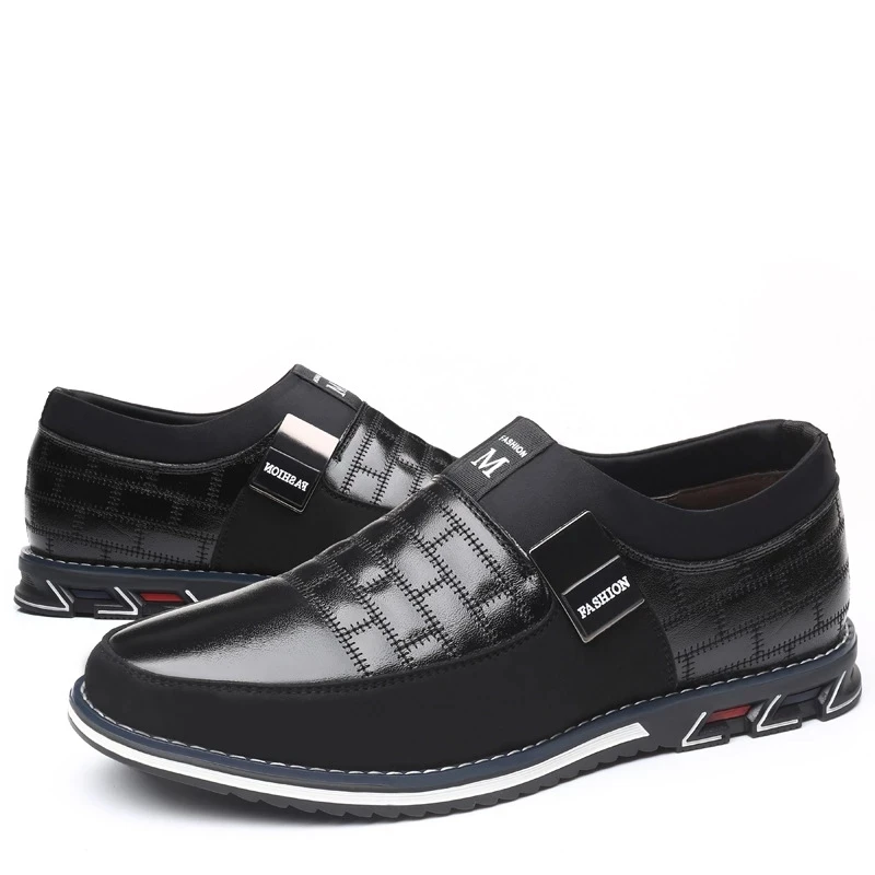 

Autumn Men Casual Shoes Leather Breathable Lace Up Oxfords Dress Shoes Men Business Outdoor Formal Wedding Party Big Size