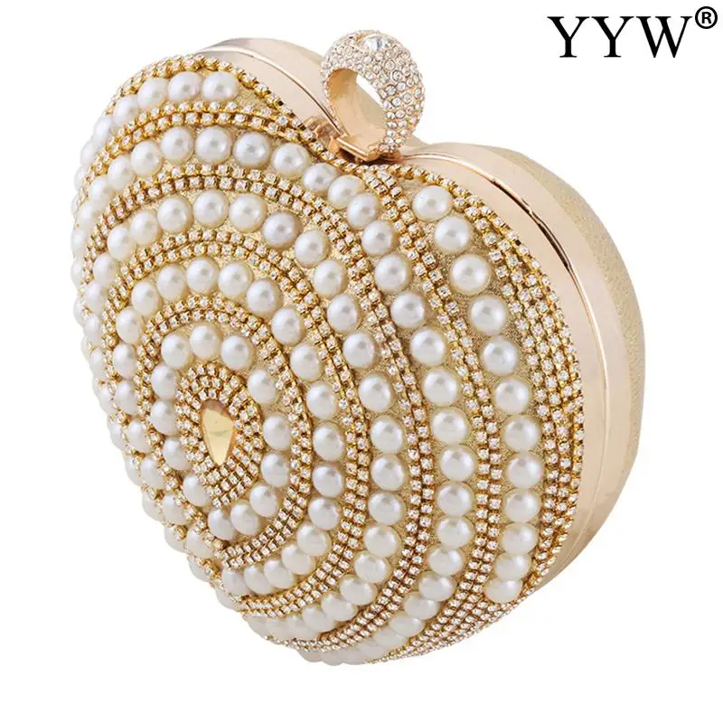 Изысканный женский клатч металлическая вечерняя сумка с надписью Стразы Love