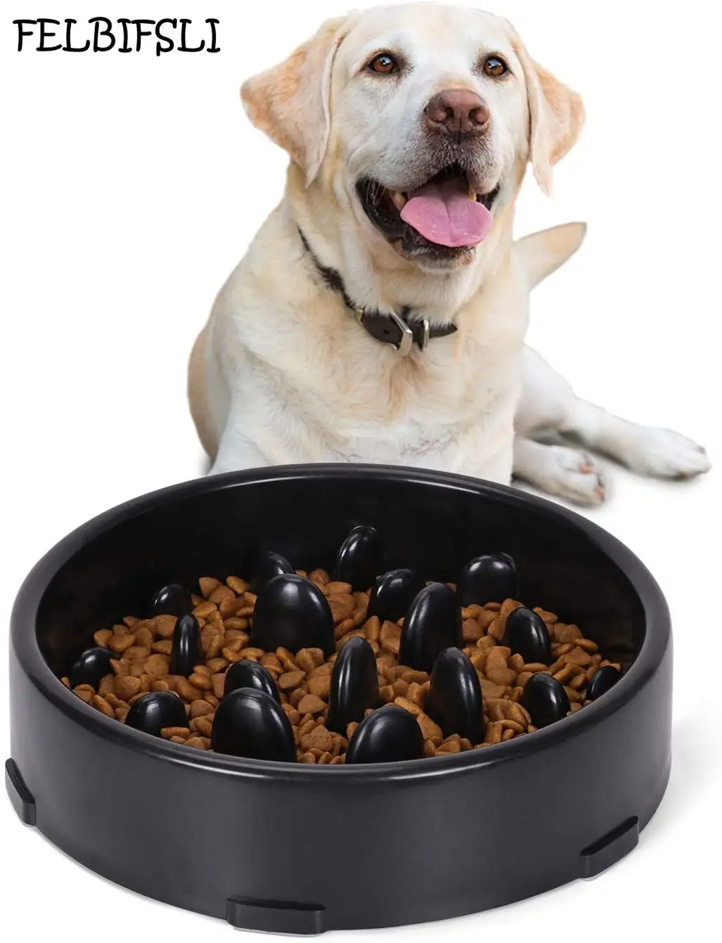 

Миска для собак с медленной кормушкой, Новое поступление, веселая кормушка, медленное кормление, интерактивные миски для собак